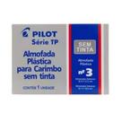 Almofada Para Carimbo Plastica Sem Tinta Numero 3 - Pilot