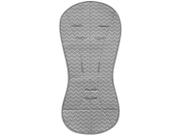 Almofada para Carrinho de Bebê Zig Zag Buba - Cinza