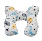 Almofada Para Pescoço Com Apoio de Cabeça para Bebe Cadeirinha e Bebê Conforto Passeio Dino
