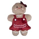 Almofada Pelucia Biscoito de Gengibre 37x52cm Gingerbella Natal