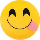 Almofada Pelúcia Emoji Bordado Emoticon Whatsapp 45x45 CM