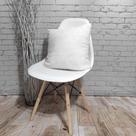 Almofada Pelúcia Pelo Curto Luxo Decoração Sala Branco 40x40 Novadecora