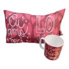Almofada Personalizada 32cm com Caneca Amor I