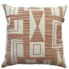 Almofada Plaid Soft Ráfia 40x40cm - Serigrafada Frente e Verso