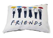 Almofada Preta Friends Série Decoração Geek Presente Fãs
