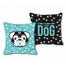 Almofada Quadrada Cachorro Dog Decorativa Presente 40cm