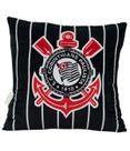 Almofada Quadrada Escudo Time 36x36cm - Corinthians