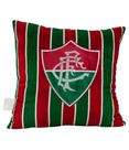 Almofada Quadrada Escudo Time 36x36cm - Fluminense - Mileno
