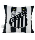 Almofada Quadrada Escudo Time 36x36cm - Santos