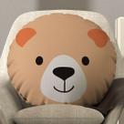 Almofada Redonda Avulsa Cheia Infantil Bichinhos 45cm x 45cm - Enchimento de Silicone