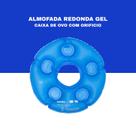 Almofada redonda gel caixa de ovo com orificio