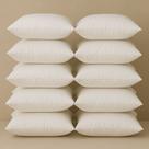 Almofada Refil 45x45 Espuma Flocada Antialérgica Premium Firme e Macio para Sofá Cama e Decoração