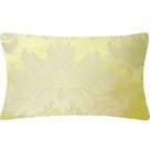 Almofada Retangular em Jacquard Medalhão Amarelo Claro 50x28cm