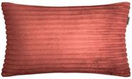 Almofada Retangular Flanel Pelúcia Terracota 50x28cm
