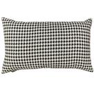 Almofada Retangular Jacquard Pied de Poule 30x50cm Preta Almofada Retangular Jacquard Pied de Poule 30x50cm Preta