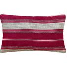 Almofada Retangular Listras Marsala Impermeável 50x28cm
