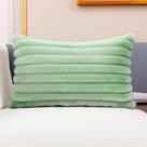 Almofada Retangular Luxo Soft Wave Decoração Sofá Sala Cama Verde Bebê 30x50 Novadecora