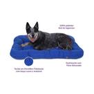 Almofada Retangular Para Cães e Gatos Fábrica Pet Azul Almofada Retangular Para Cães e Gatos Fábrica Pet Azul