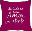 Almofada Roxa Frase amor