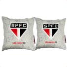Almofada São Paulo FC Cinza Decorativa Presente Oficial