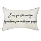 Almofada Sarja C/ Frase 190-01 35X52 Decortextil