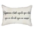 Almofada Sarja C/ Frase 190-03 35X52 Decortextil