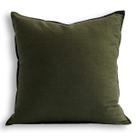 Almofada Sham Jeanerlor, algodão sólido, linho, 45x45cm, verde oliva Almofada Sham Jeanerlor, algodão sólido, linho, 45x45cm, verde oliva