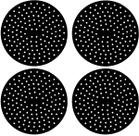 Almofada Silicone Para Fogão Por Indução Descanso Kit 4 Un Cor Preto