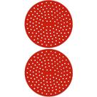 Almofada Silicone Protetora Para Fogão de Indução Kit 2 Peças Vermelho