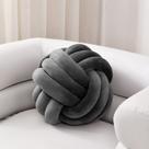 Almofada Sioloc Soft Knot Ball Plush cinza escuro 20 cm