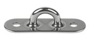 Almofada soldada Eye Schaefer em aço inoxidável 2cm x 1,6cm
