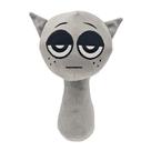 Almofada Sprunki de pelúcia recheada para fãs de jogos de terror (25 cm) cinza Almofada Sprunki de pelúcia recheada para fãs de jogos de terror (25 cm) cinza