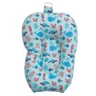Almofada Suporte para Banho Estampada - Baleia Azul Almofada Suporte para Banho Estampada - Baleia Azul