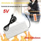 Almofada Térmica USB: Película De Aquecimento Elétrica 5V Para Colete, Casaco, Jaqueta, Sapatos E