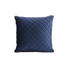 Almofada Tressê 50x50cm Veludo Azul - Nexta Casa