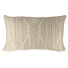 Almofada Tricô Premium Corrente Cru 35X58cm - Decortextil