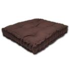 Almofada Turca Futon Cadeiras Bancos Áreas 60x60 Cm Marrom Cód. 824 Almofada Turca Futon Cadeiras Bancos Áreas 60x60 Cm Marrom Cód. 824