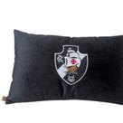 Almofada Veludo Rineira Bordada Vasco da Gama 50x30cm. com Enchimento