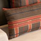 Almofada Viscose Xadrez Musgo 35x52