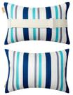 Almofada vmgreen Chaise Lounge Head Resting Blue, pacote com 2