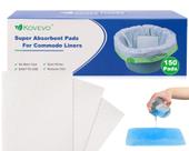 Almofadas absorventes Commode 150 unidades Kovevo para banheiro de cabeceira