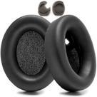 Almofadas Auriculares Miruchertter WH1000XM4 Espuma de Memória Couro Proteico