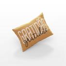 Almofadas Baguete Cheia Decorativa -Feliz-Sonhos Gratidão com Zíper Enchimento Silicone Quarto Sala