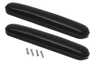 Almofadas de braço para cadeiras de rodas ALCO Heavy Duty, comprimento de mesa, par preto