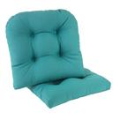 Almofadas de cadeira Klear Vu Gripper Overstuffed Teal 43x43cm, pacote com 2