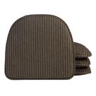 Almofadas de cadeira Klear Vu Raindrop The Gripper Soft, pacote com 4