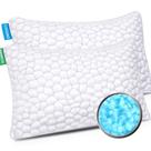 Almofadas de cama refrigerantes SUPA MODERN Shredded Memory Foam, pacote com 2