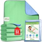 Almofadas de cama Simply Seniors laváveis à prova d'água 86 x 91 cm - pacote com 4