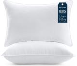 Almofadas de cama Utopia Bedding, tamanho padrão, conjunto de 2 brancos
