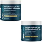 Almofadas de controle de acne QRxLabs Ácido Glicólico/Salicílico 10/2 2PK